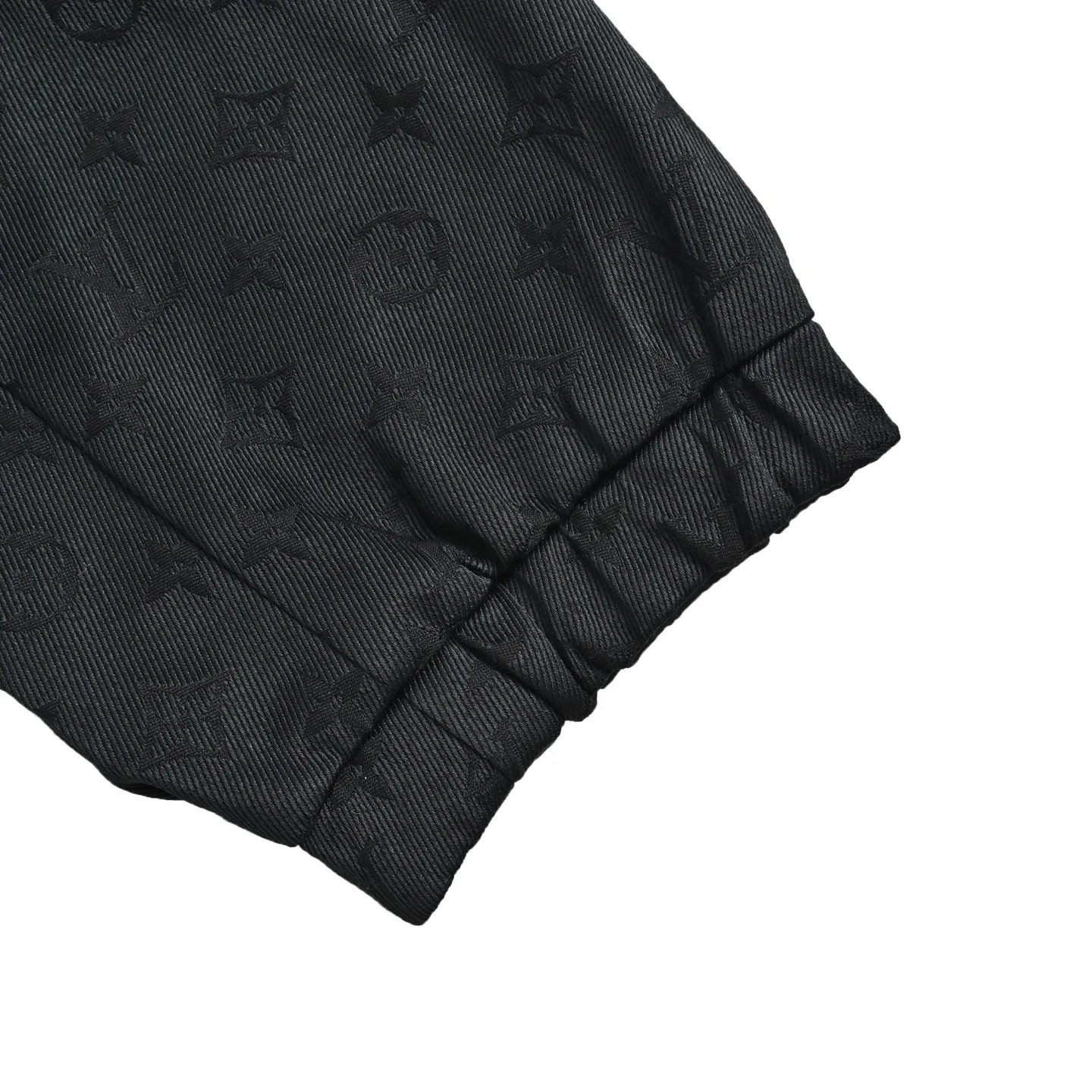Louis Vuitton/Louis Vuitton checkerboard leather collar double-sided belted jacket